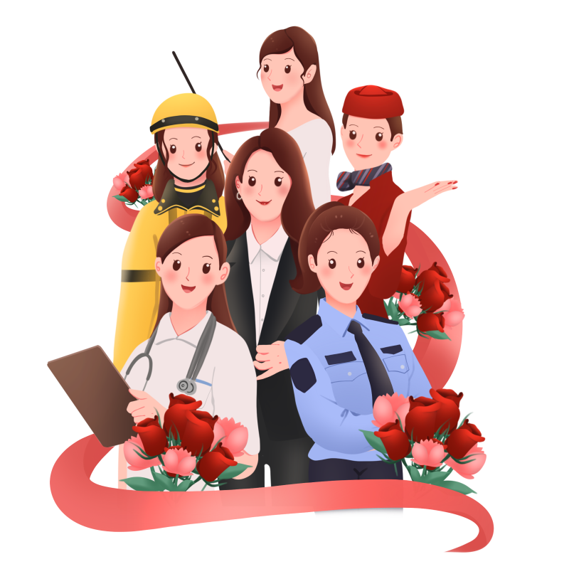 千庫網(wǎng)_38婦女節(jié)職業(yè)女性群像_元素編號13392108